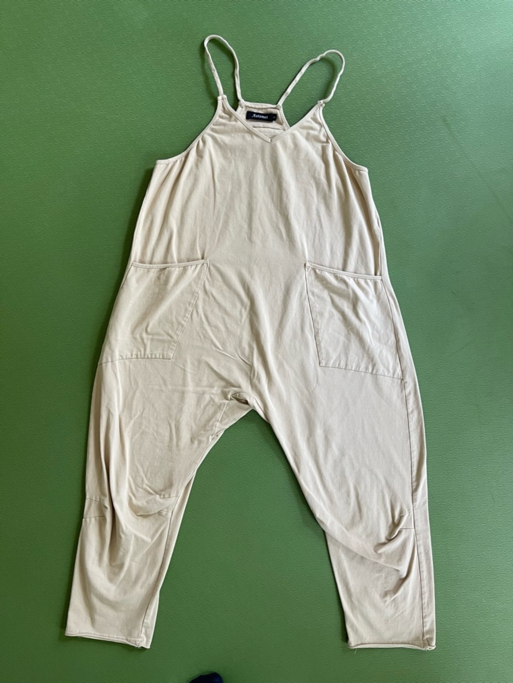 Khaki Beige Sleeveless Romper Jumpsuit